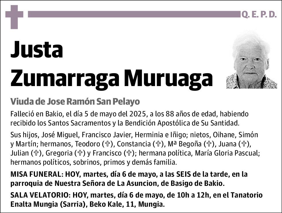 Justa Zumarraga Muruaga