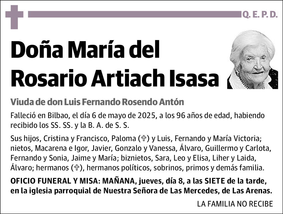 María del Rosario Artiach Isasa
