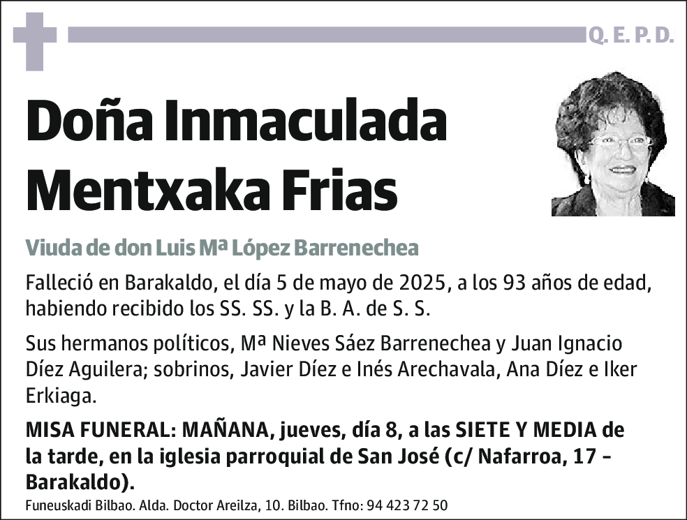 Inmaculada Mentxaka Frias