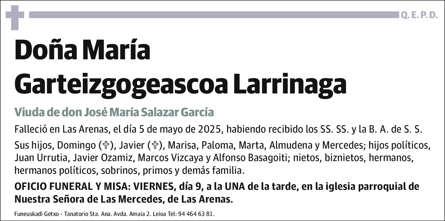 María Garteizgogeascoa Larrinaga