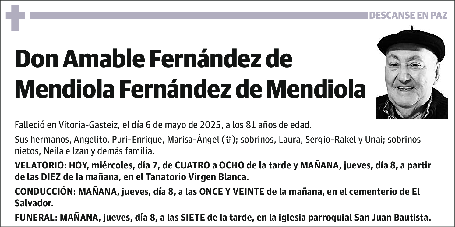 Amable Fernández de Mendiola Fernández de Mendiola