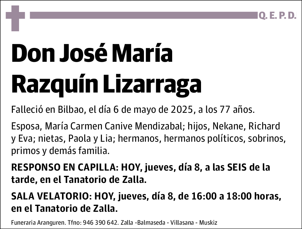 José María Razquín Lizarraga