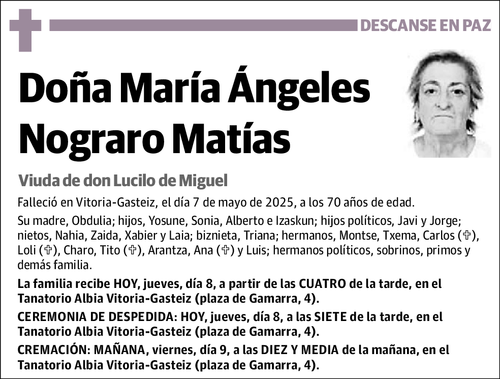 María Ángeles Nograro Matías