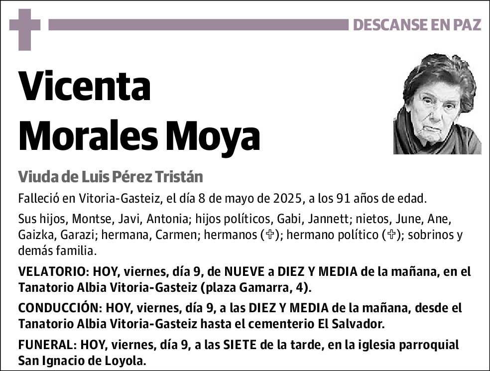 Vicenta Morales Moya