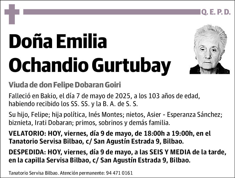 Emilia Ochandio Gurtubay