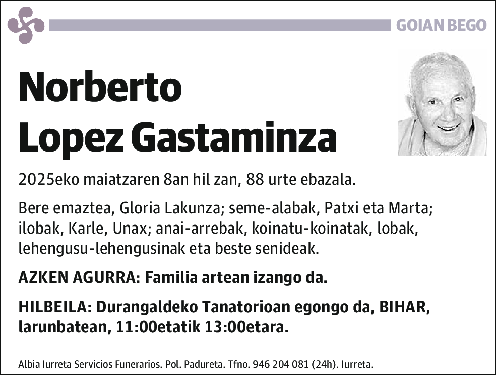 Norberto Lopez Gastaminza