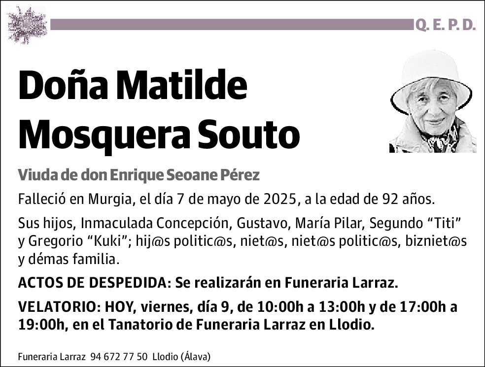 Matilde Mosquera Souto