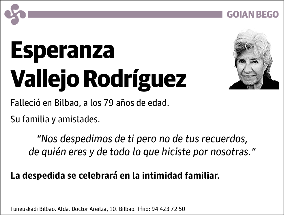 Esperanza Vallejo Rodríguez