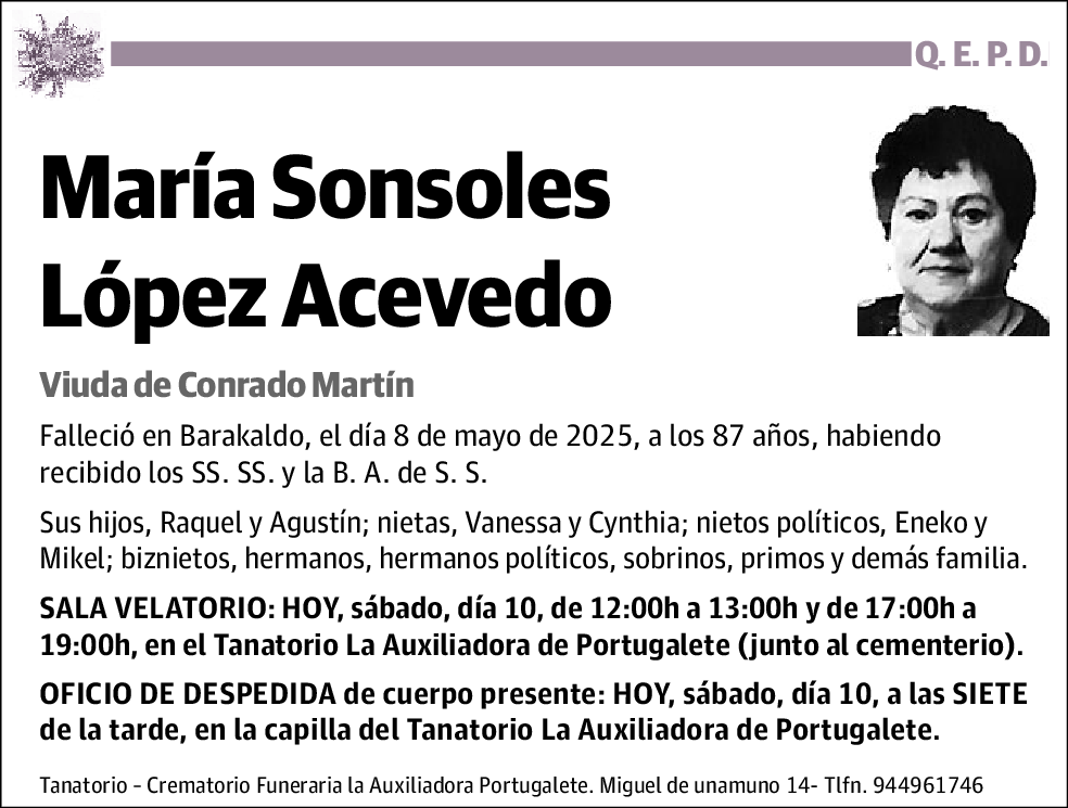 María Sonsoles López Acevedo