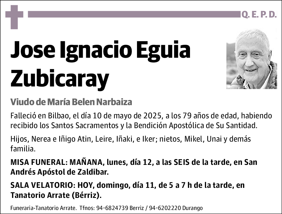 Jose Ignacio Eguia Zubicaray