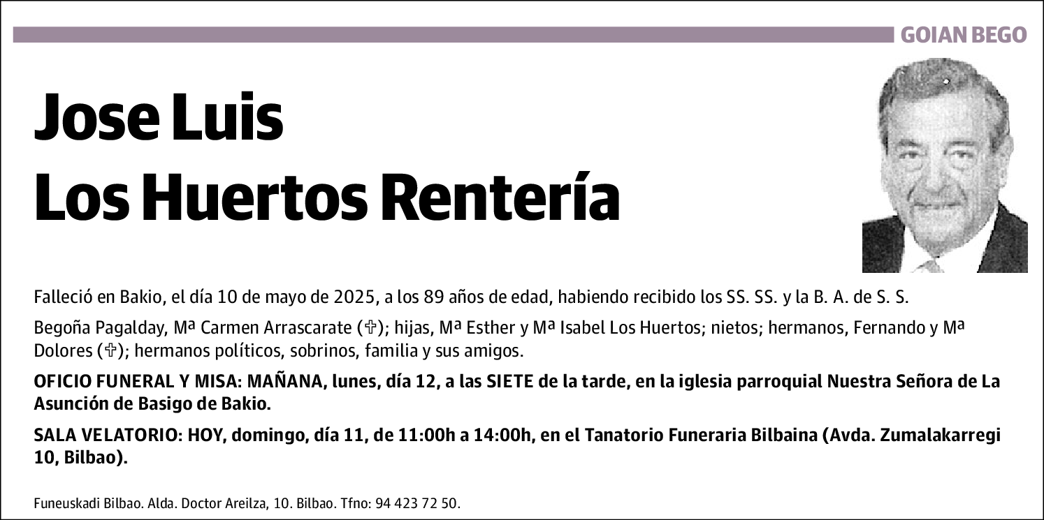 Jose Luis Los Huertos Renteria