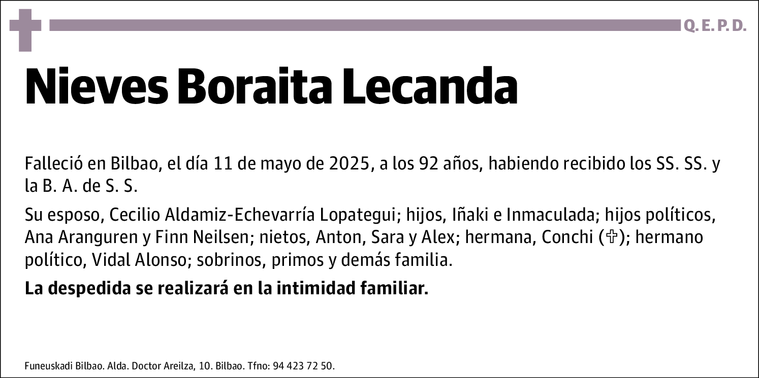 Nieves Boraita Lecanda