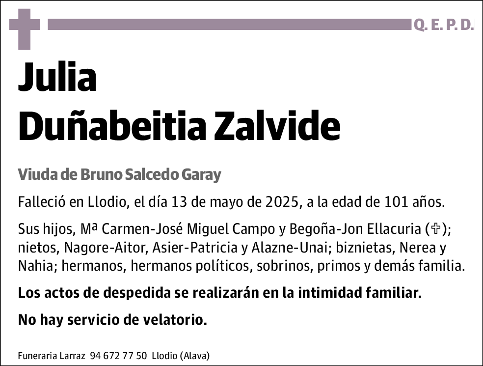 Julia Duñabeitia Zalvide