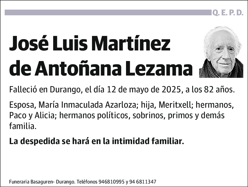 José Luis Martínez de Antoñana Lezama