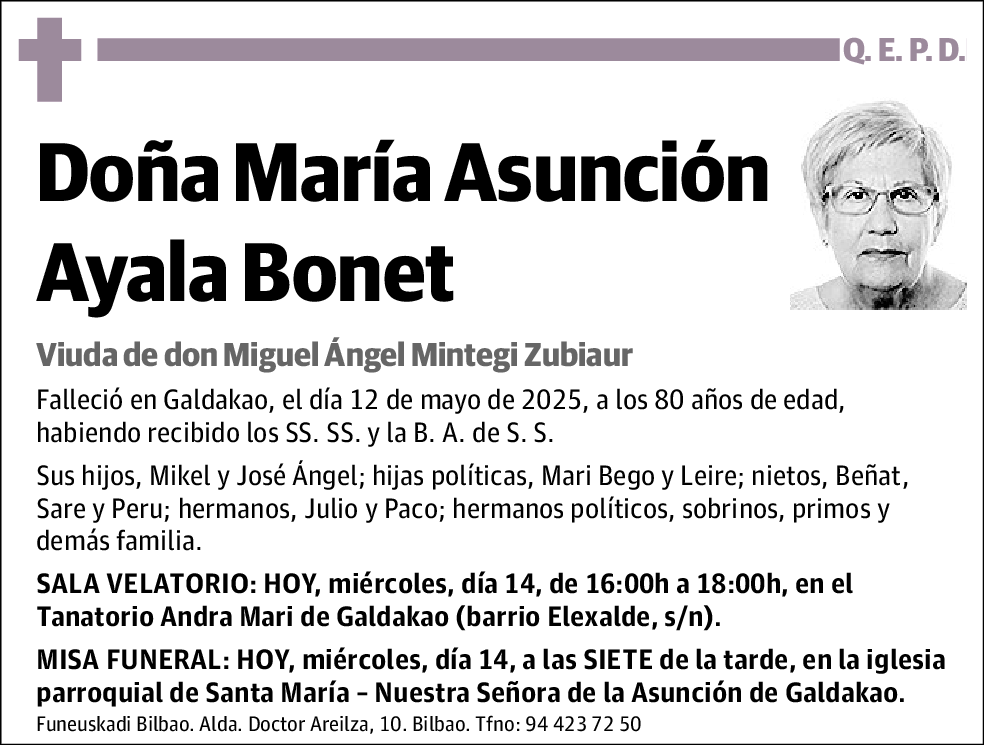Marí Aasunción Ayala Bonet
