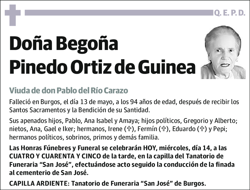 Begoña Pinedo Ortiz de Guinea