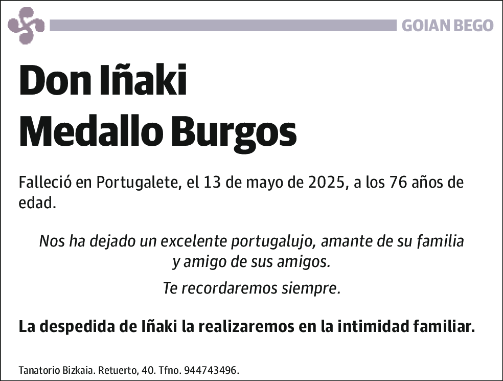 Iñaki Medallo Burgos
