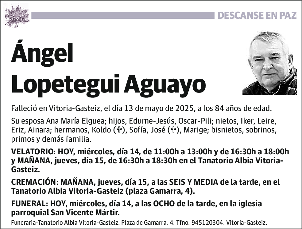 Ángel Lopetegui Aguayo