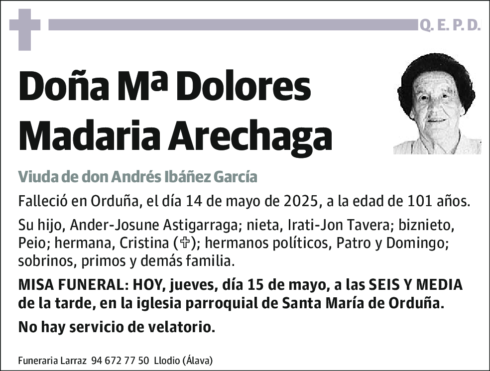 Mªdolores Madaria Arechaga