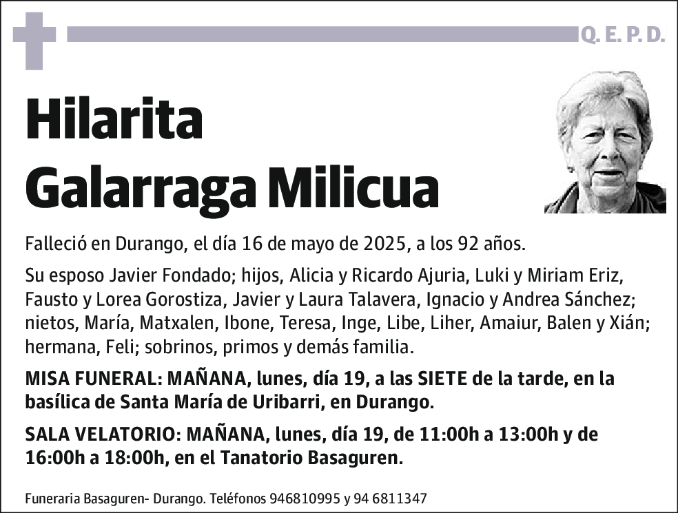Hilarita Galarraga Milicua