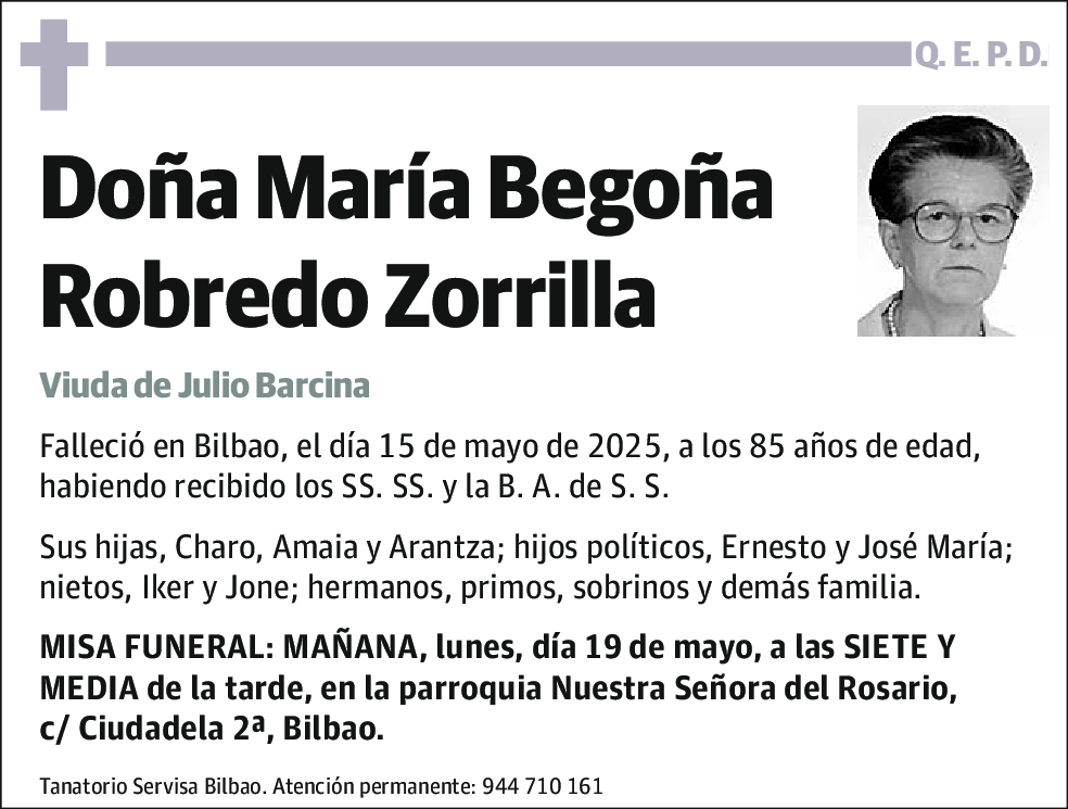 María Begoña Robredo Zorrilla