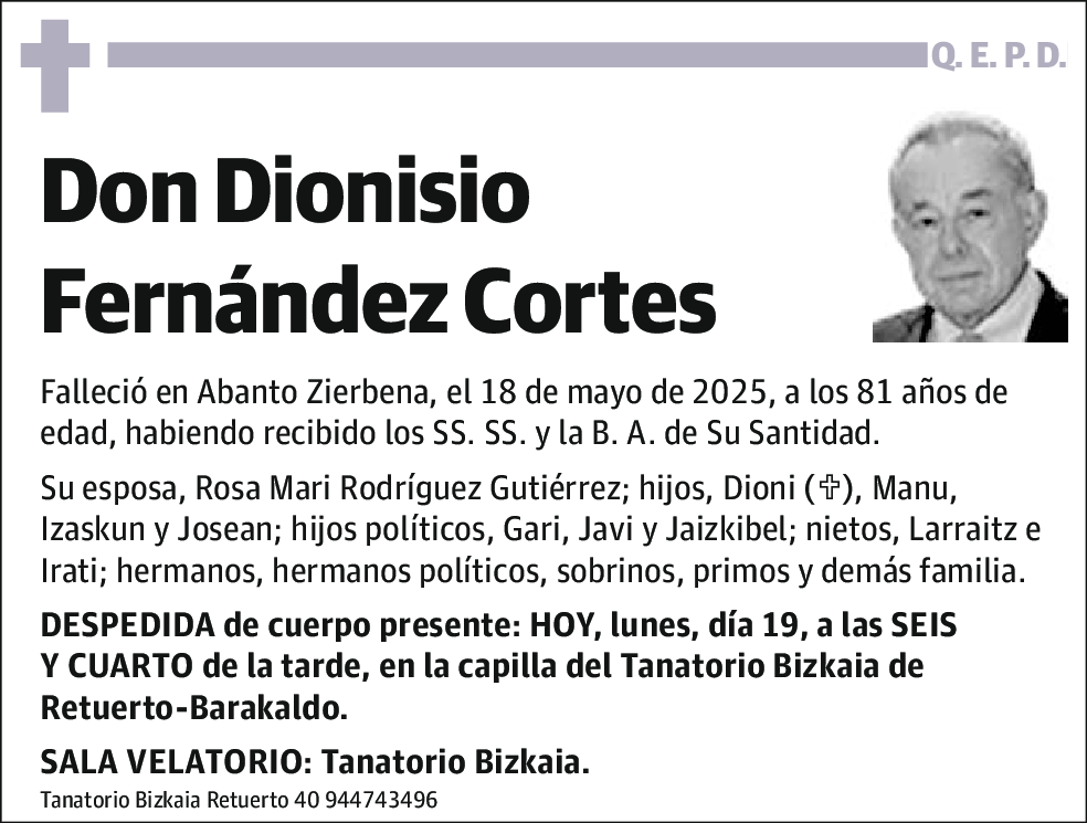 Dionisio Fernández Cortes