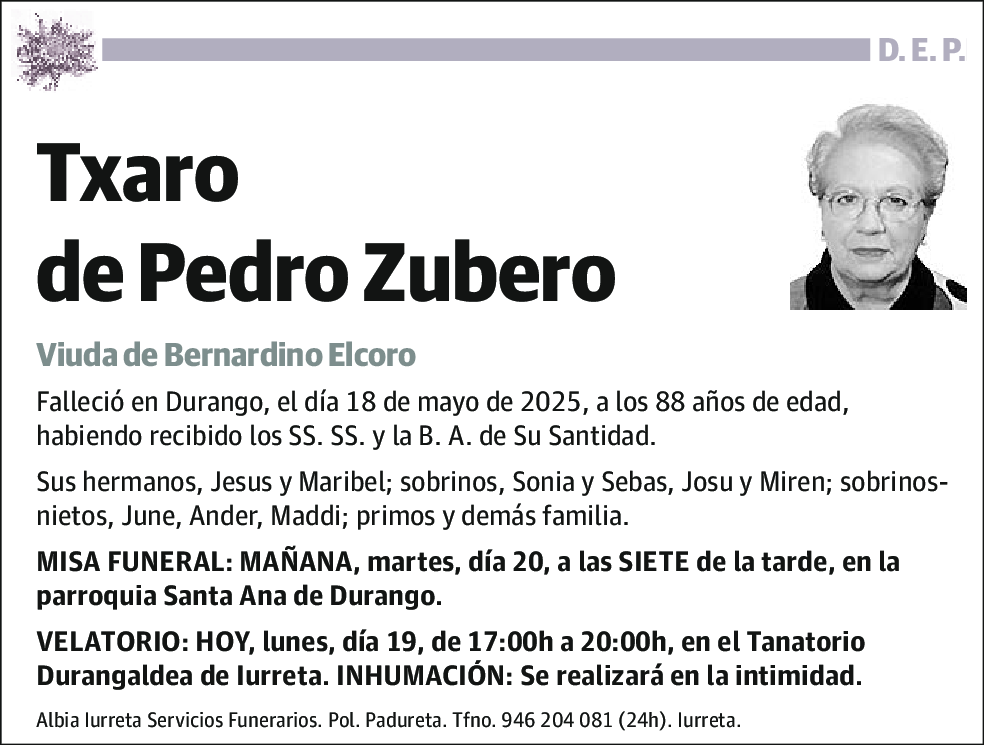 Txaro de Pedro Zubero