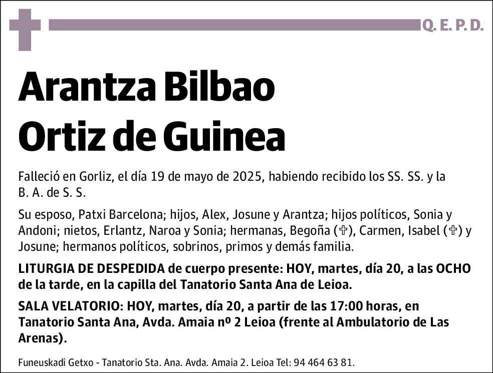 Arantza Bilbao Ortiz de Guinea