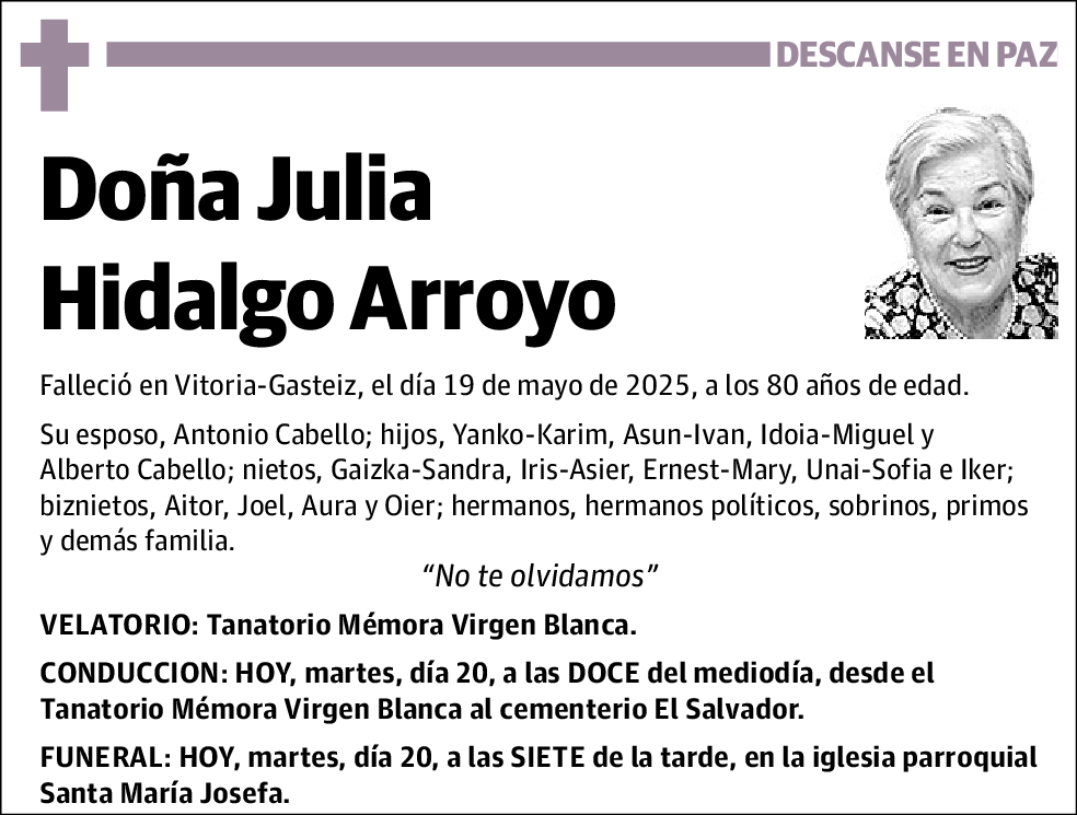 Julia Hidalgo Arroyo
