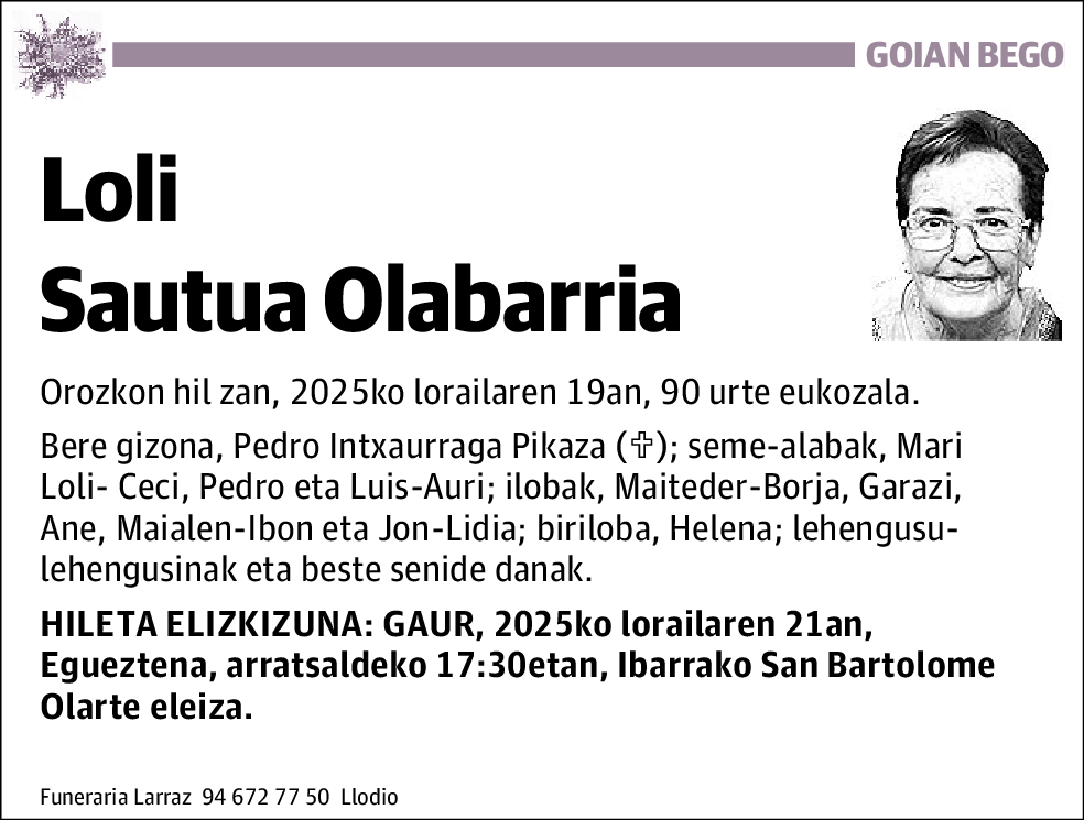 Loli Sautua Olabarria