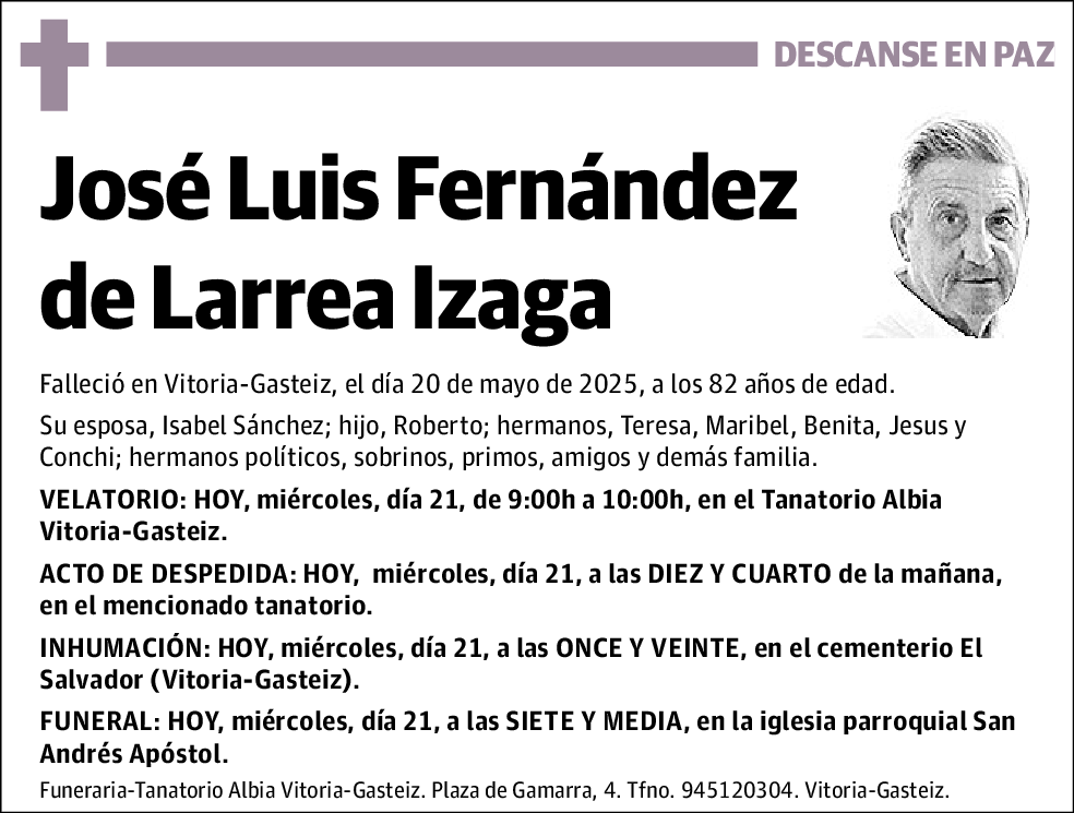 José Luis Fernández de Larrea Izaga