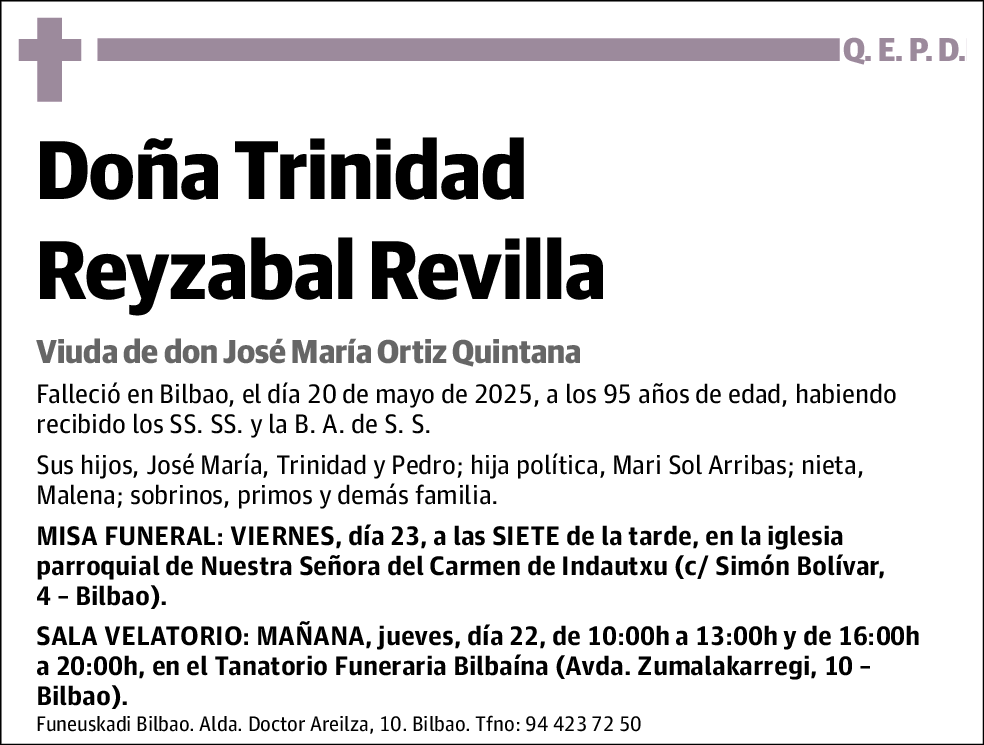 Trinidad Reyzabal Revilla