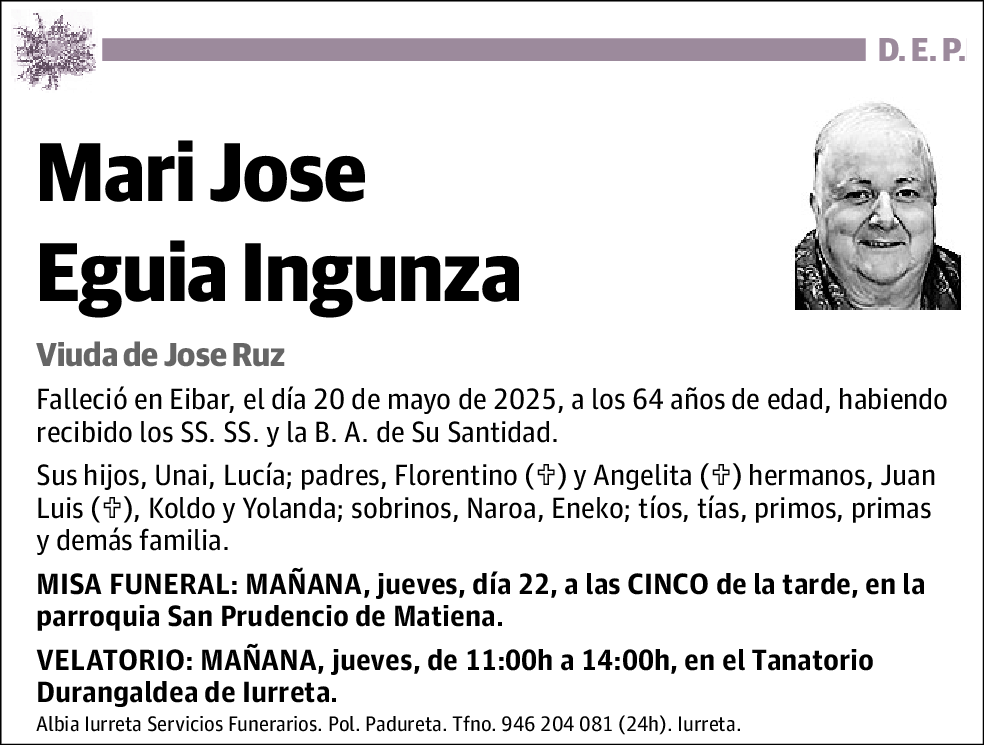 Mari Jose Eguia Ingunza