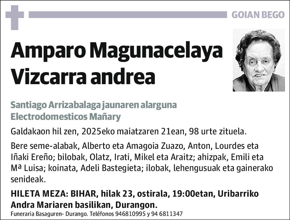 Amparo Magunacelaya Vizcarra
