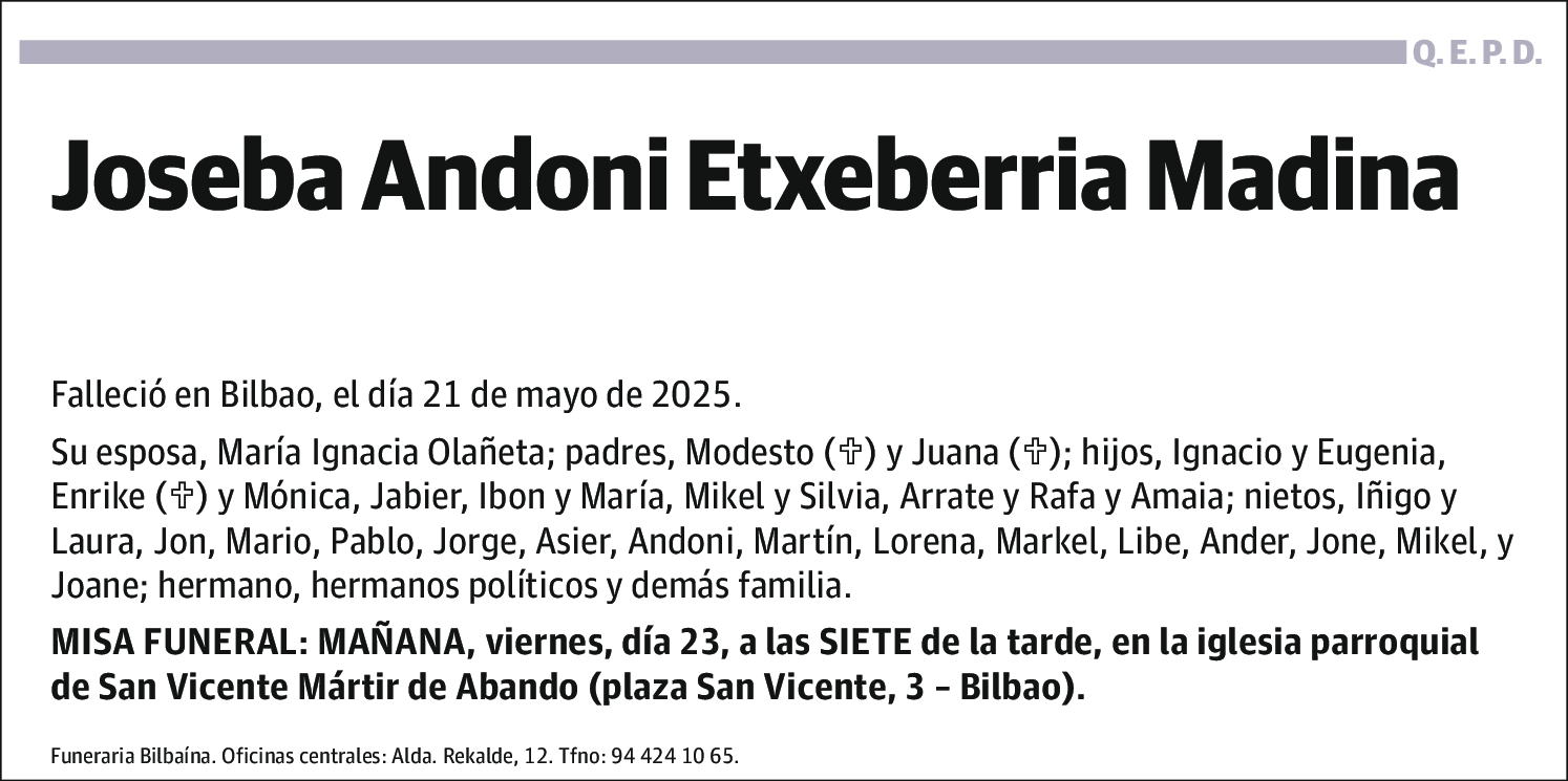 Joseba Andoni Etxeberria Madina