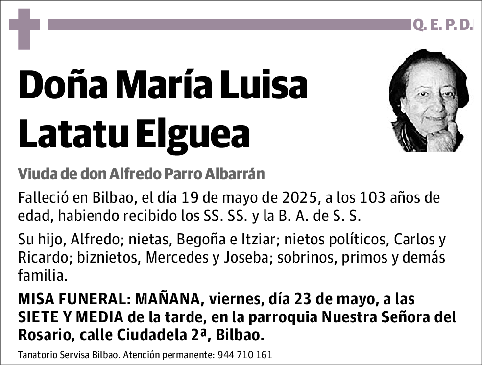 María Luisa Latatu Elguea