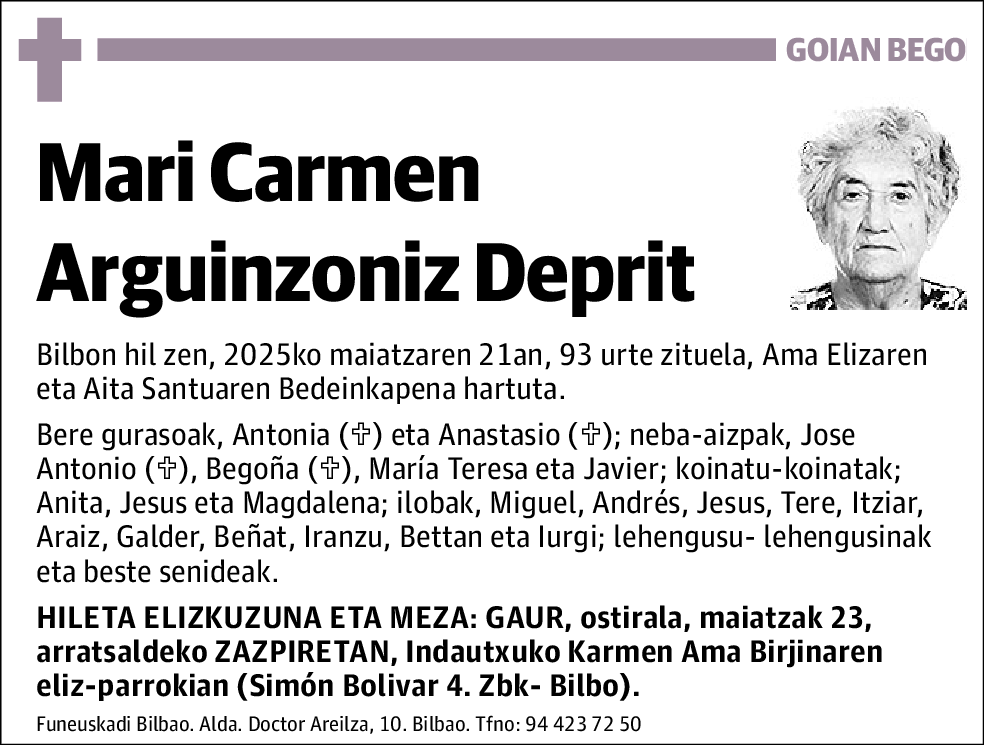 Mari Carmen Arguinzoniz Deprit