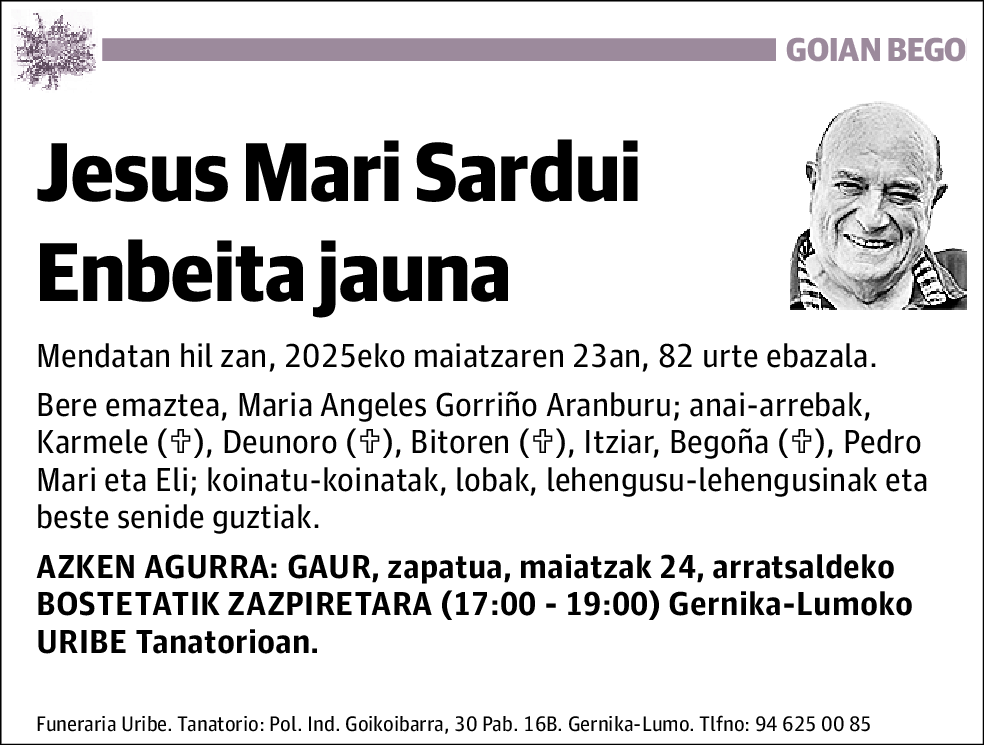Jesus Mari Sardui Enbeita