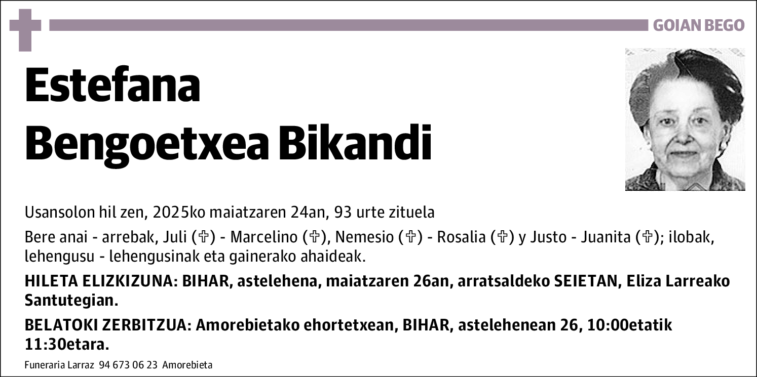 Estefana Bengoetxea Bikandi
