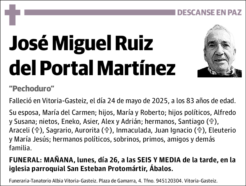 José Miguel Ruiz del Portal Martínez