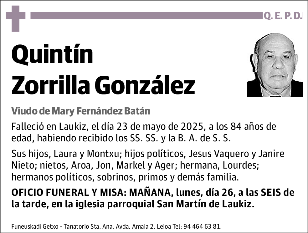 Quintin Zorrilla González