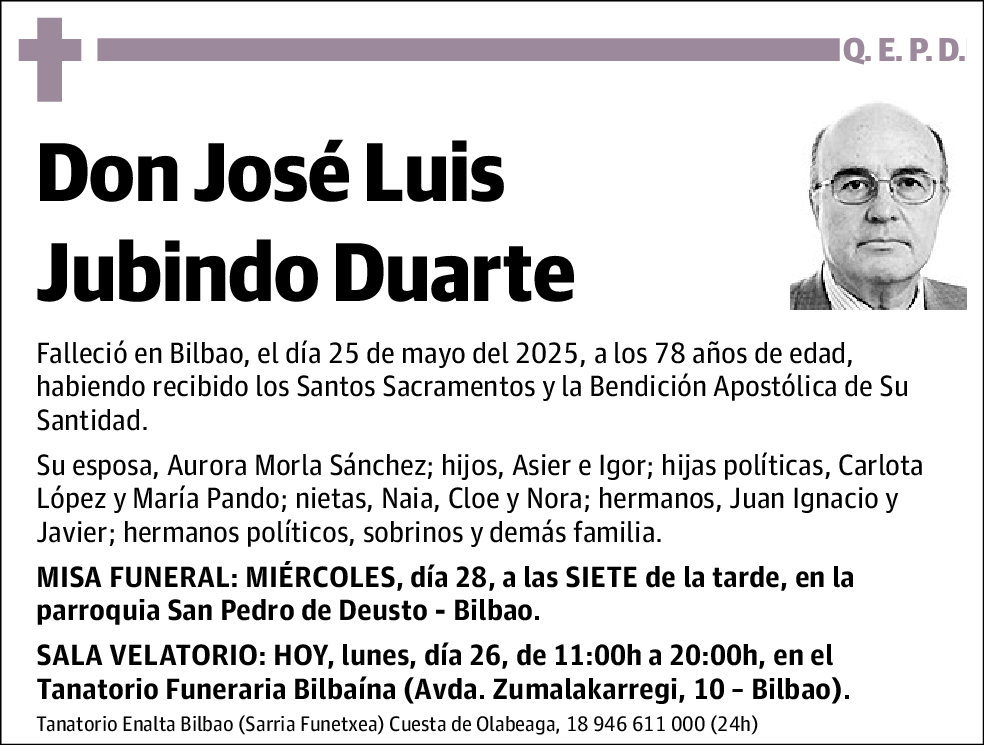José Luis Jubindo Duarte
