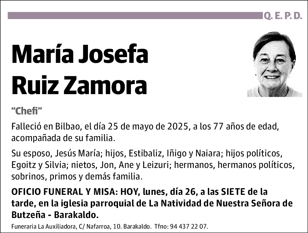 María Josefa Ruiz Zamora
