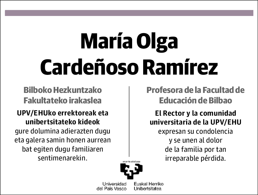 María Olga Cardeñoso Ramírez