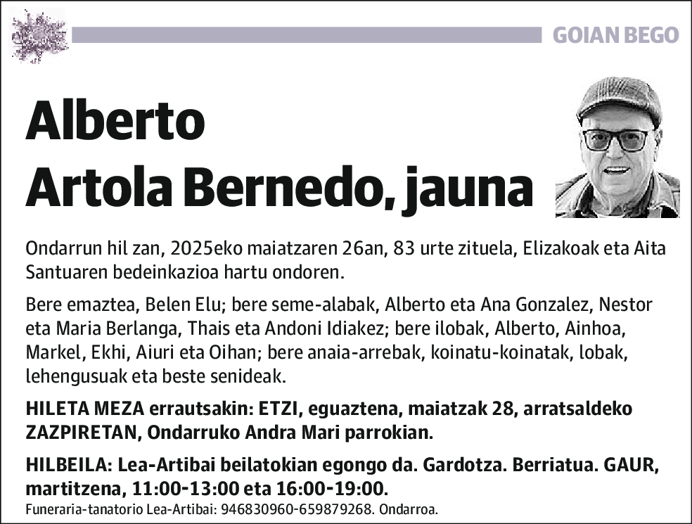 Alberto Artola Bernedo