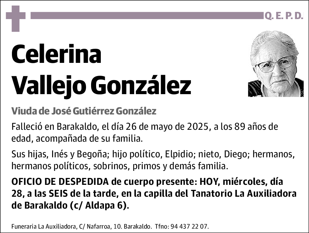 Celerina Vallejo González