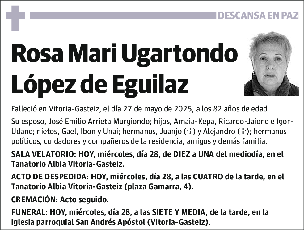 Rosa Mari Ugartondo López de Eguilaz