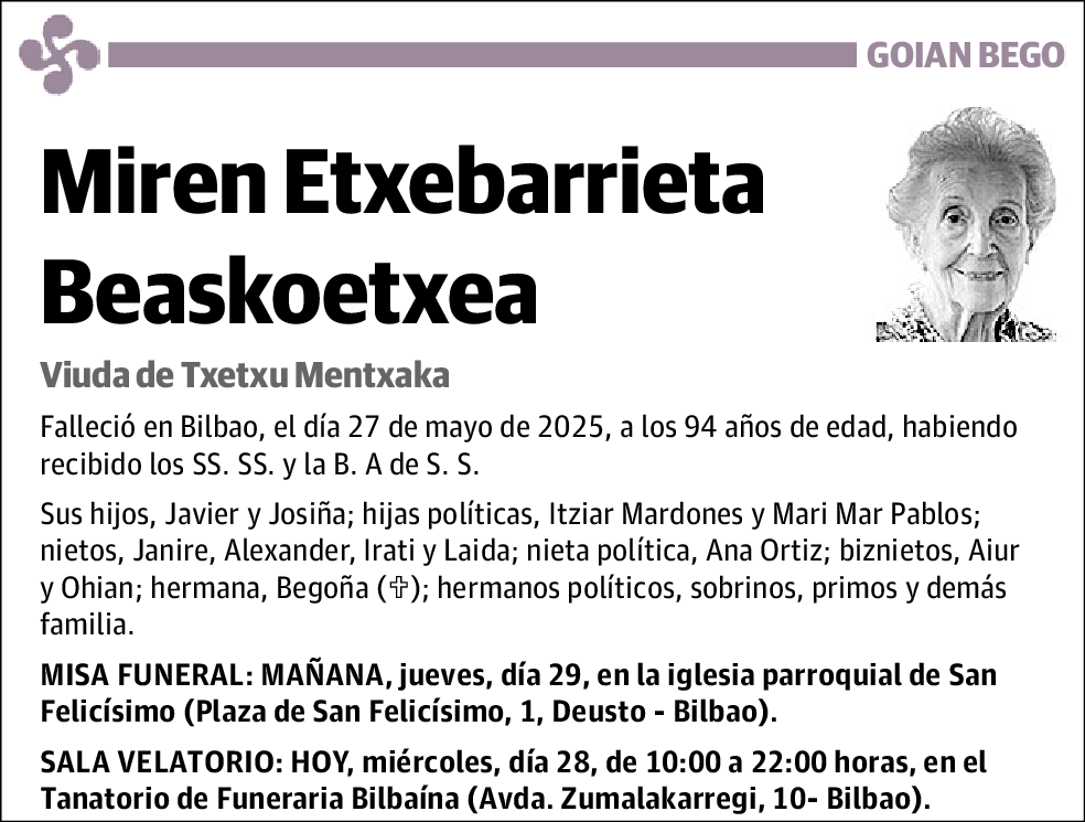 Miren Etxebarrieta Beaskoetxea