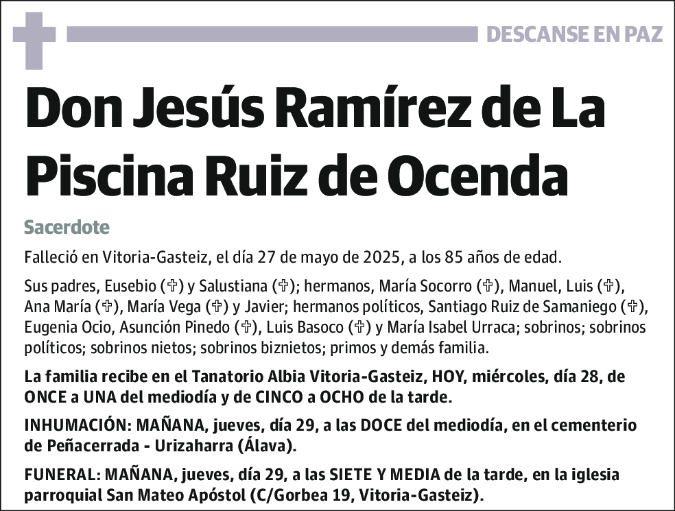 Jesús Ramírez de La Piscina Ruiz de Ocenda
