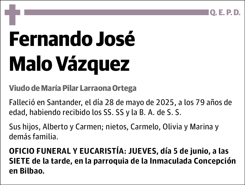 Fernando Jose Malo Vazquez